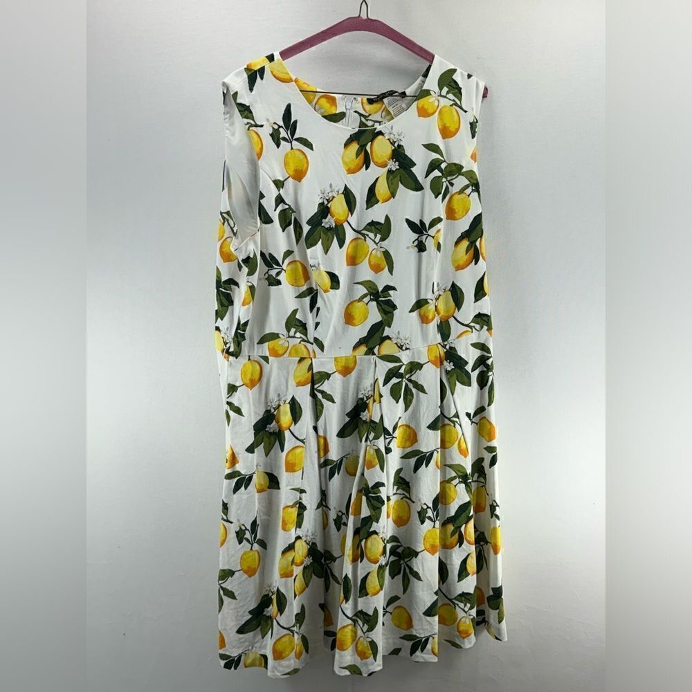 Ryan Michelle Lemon A-Line Dress- Size 18